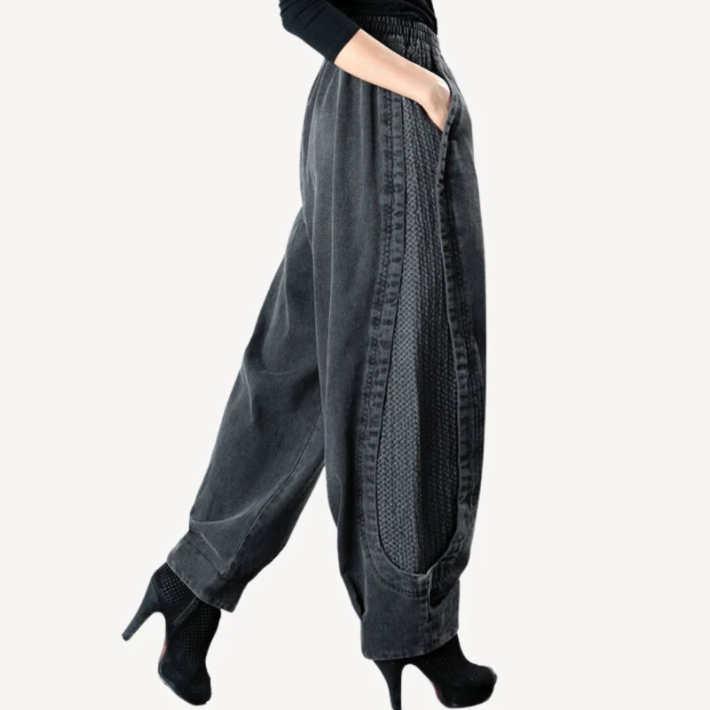 Pantalon Abigail taille haute velours côtelé - Image 3