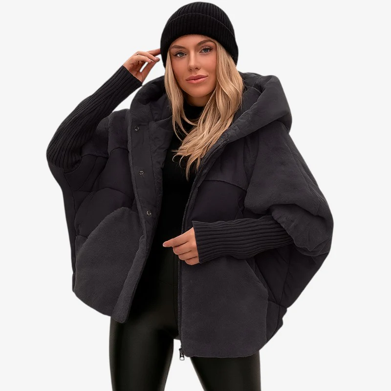 Veste femme à capuche manches longues avec poches pratiques