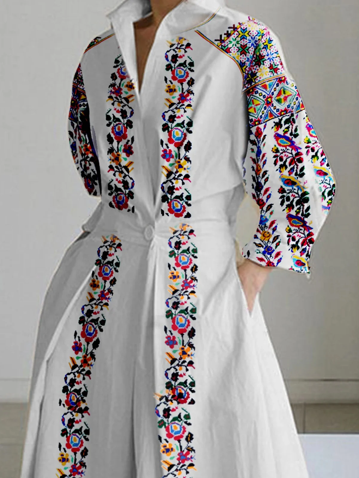 Abish - Robe longue femme imprimé floral - Image 3