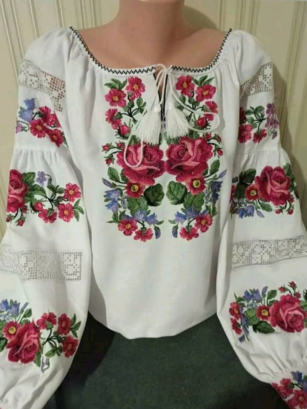 Ada - Chemise femme imprimée avec glands - Image 2