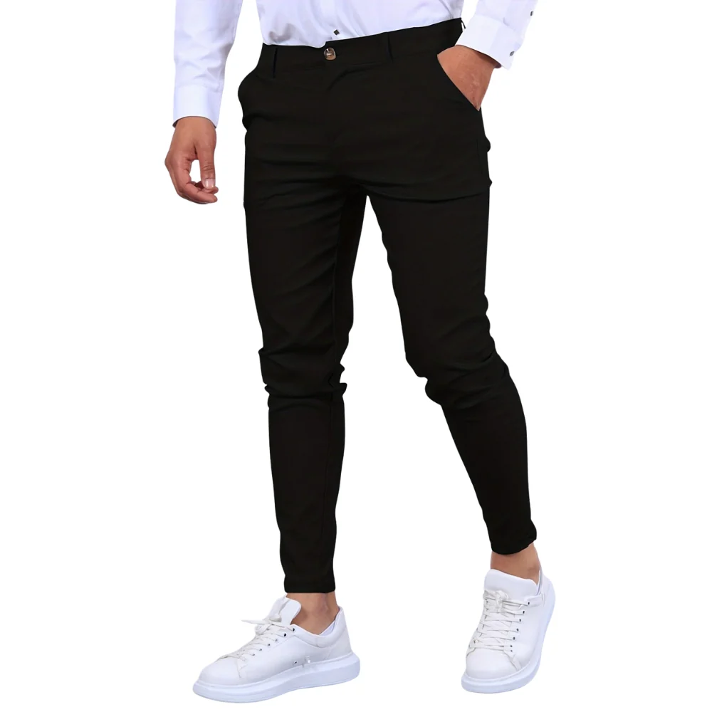 Pantalon slim fit homme en polyester - Image 2
