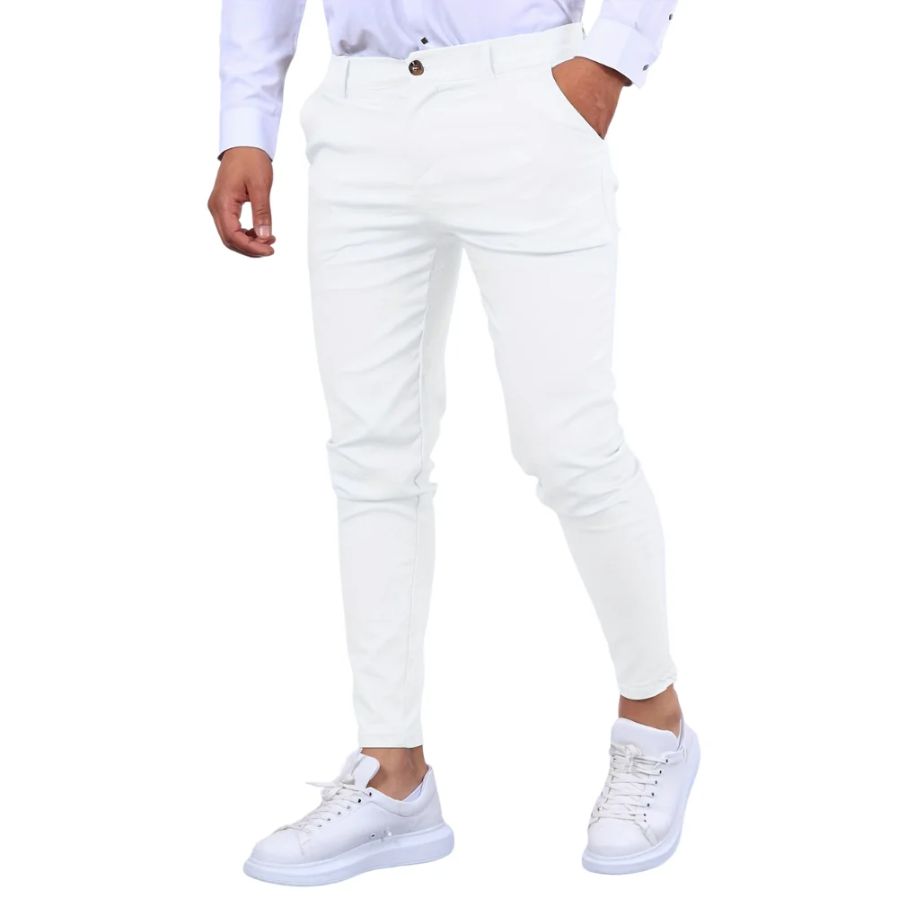 Pantalon slim fit homme en polyester - Image 3