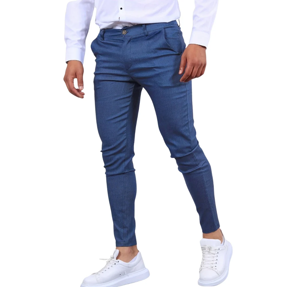 Pantalon slim fit homme en polyester - Image 4