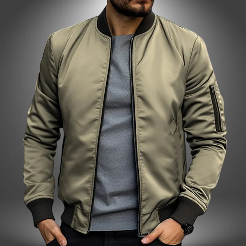 Veste homme slim zippée à col montant - Image 11