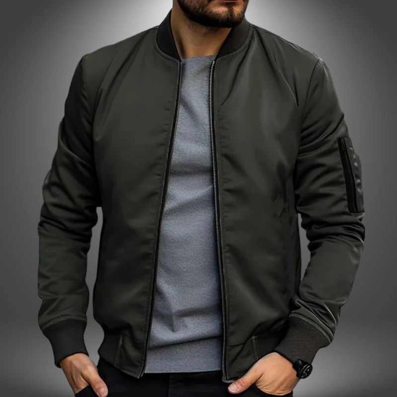 Veste homme slim zippée à col montant - Image 12