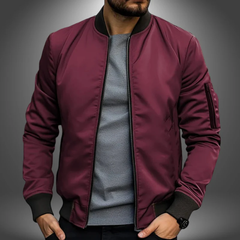 Veste homme slim zippée à col montant - Image 13