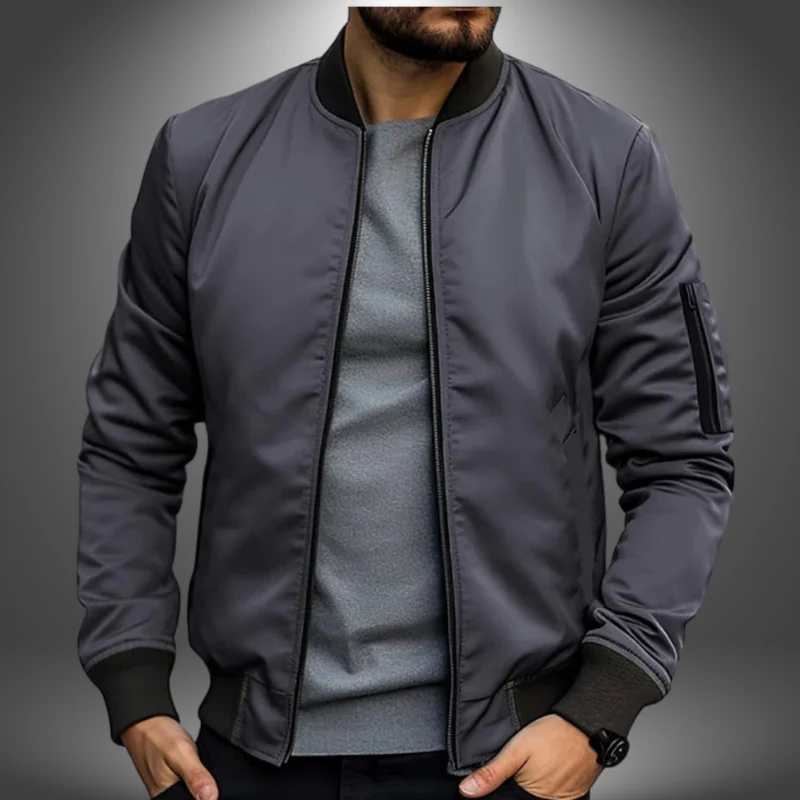 Veste homme slim zippée à col montant - Image 14