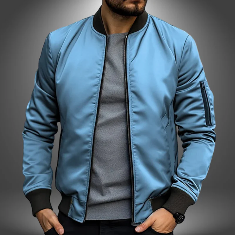 Veste homme slim zippée à col montant - Image 15