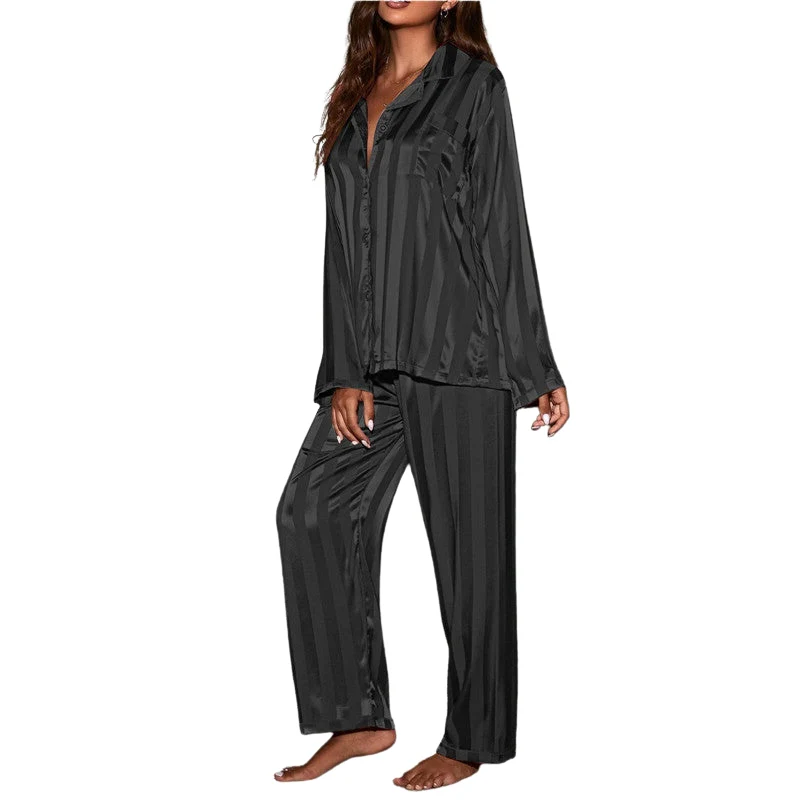 Pyjama Femme Manches Longues et Pantalon Ample - Image 4