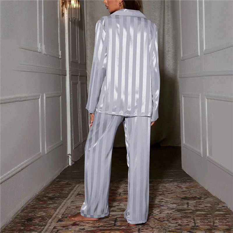 Pyjama Femme Manches Longues et Pantalon Ample - Image 9