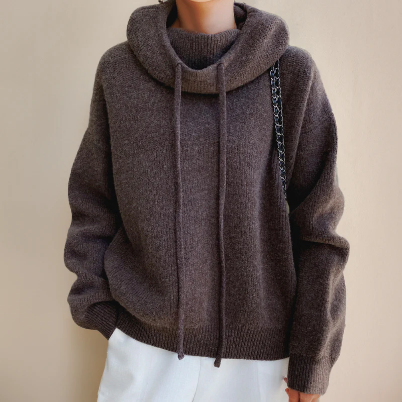 Pull à capuche polyvalent pour femme - Image 5