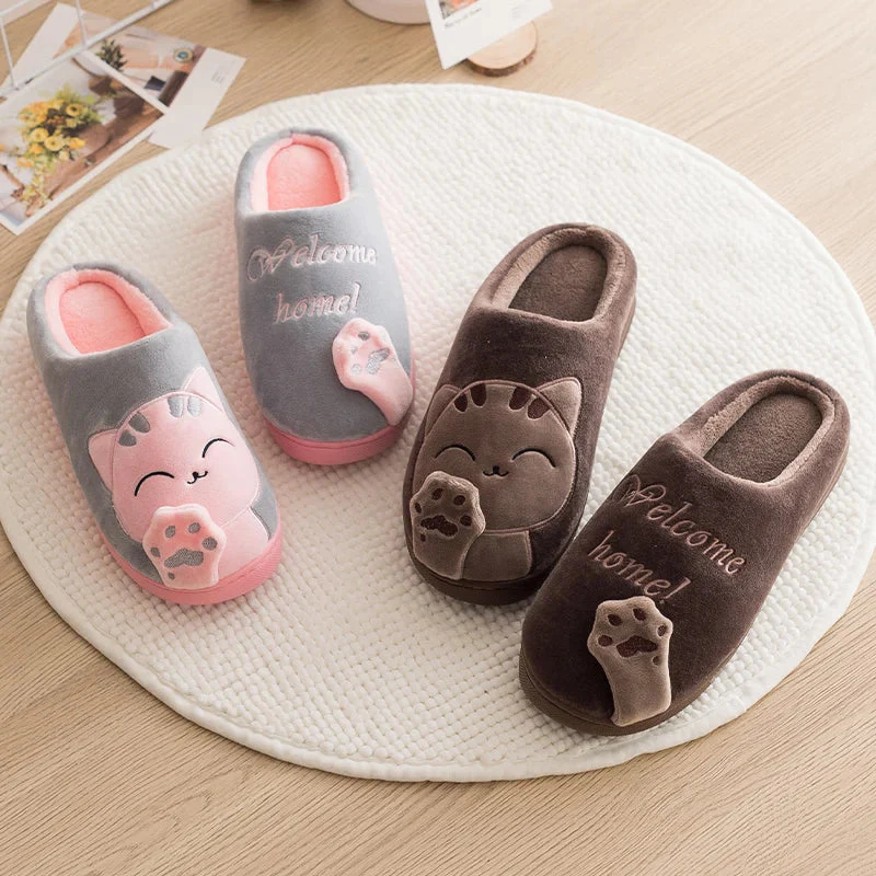Chaussons à motif chat bout rond - Image 6