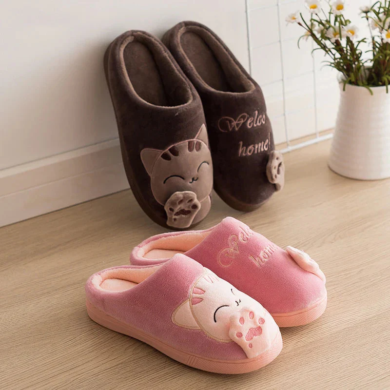 Chaussons à motif chat bout rond - Image 7