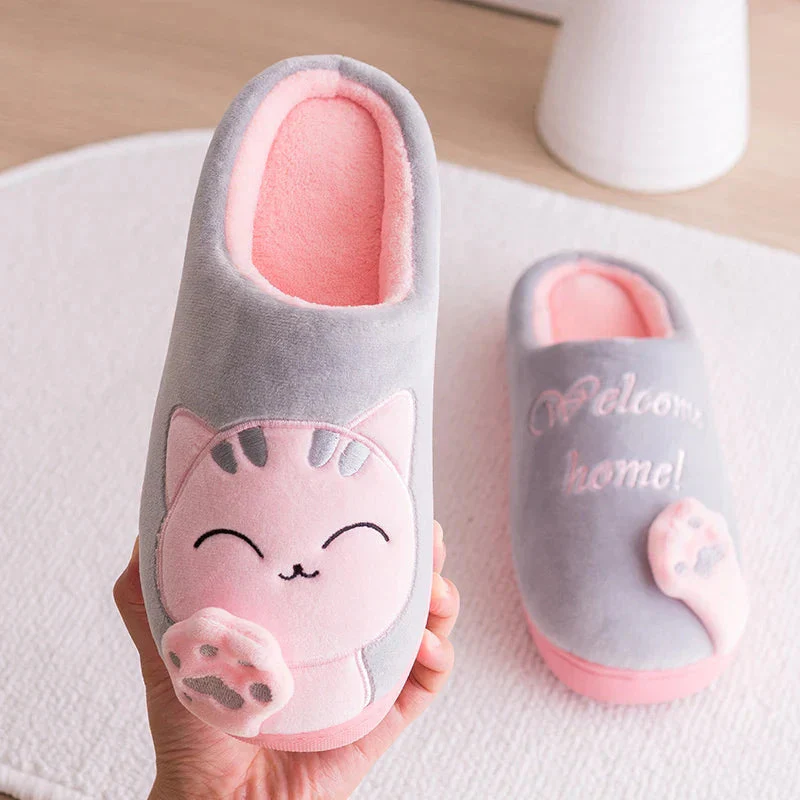 Chaussons à motif chat bout rond - Image 8