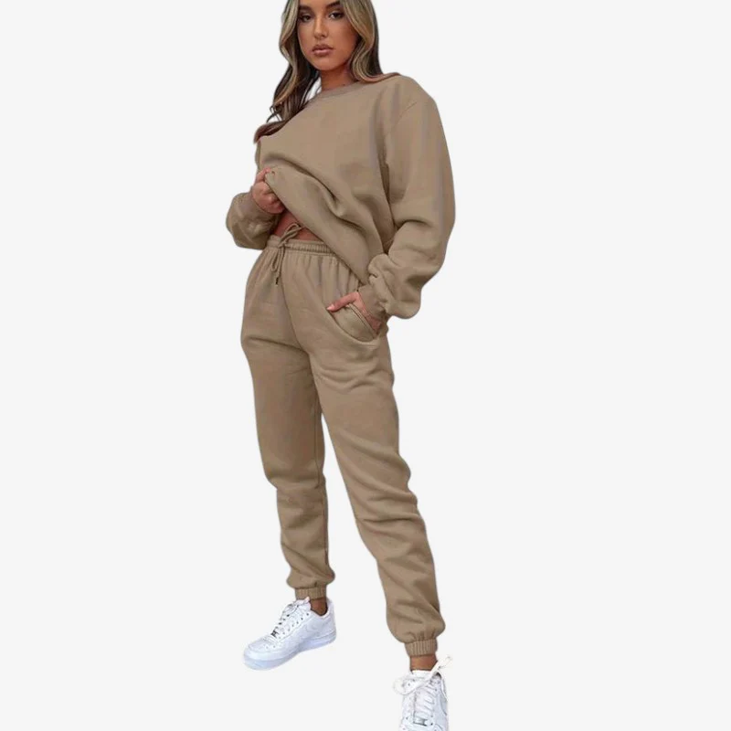 Ensemble 2 pièces Aisha haut manches longues + pantalon à cordon - Image 3