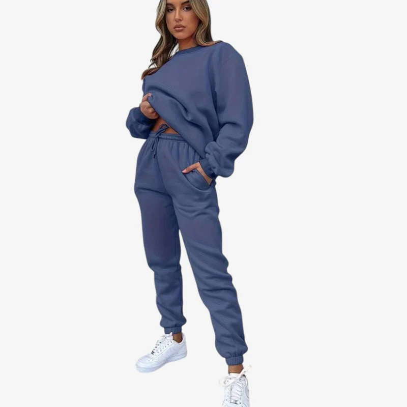 Ensemble 2 pièces Aisha haut manches longues + pantalon à cordon - Image 4