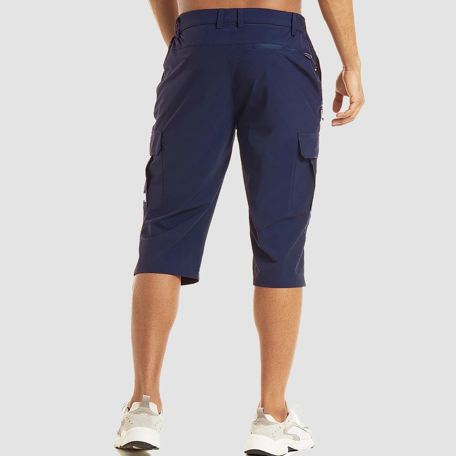 Short Cargo Léger Longueur Genou avec Multiples Poches - Image 14