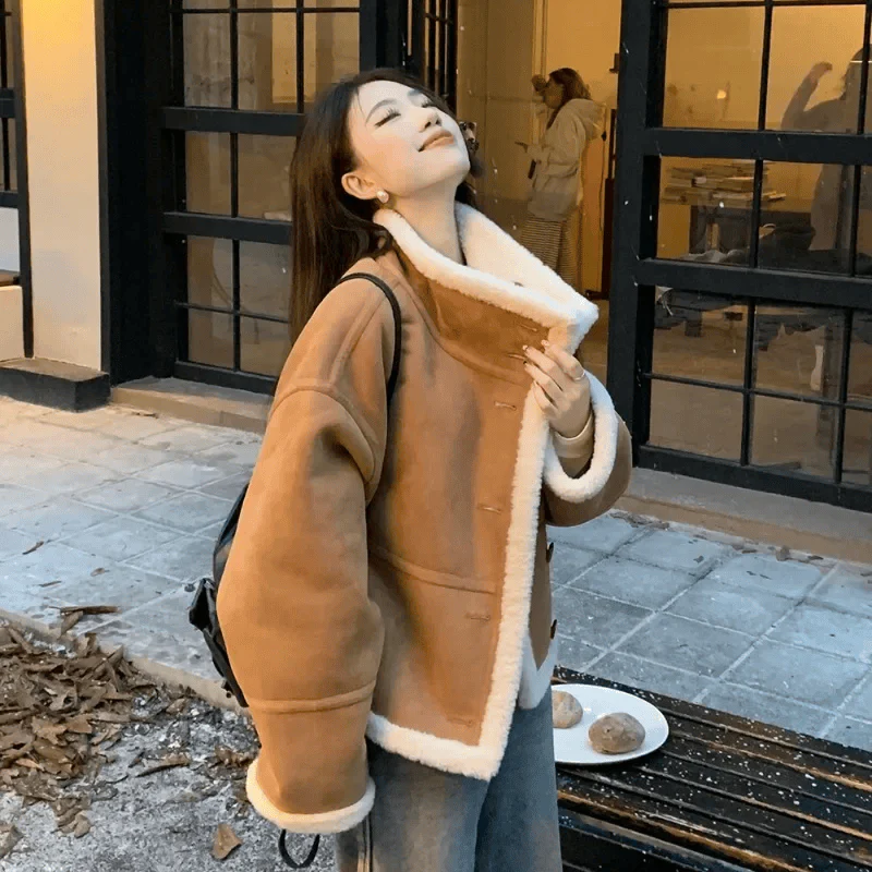 Alaya – Veste Ample à Manches Longues avec Poches et Col à Revers - Image 4