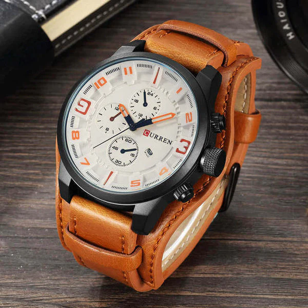 Montre chronographe multifonction avec date