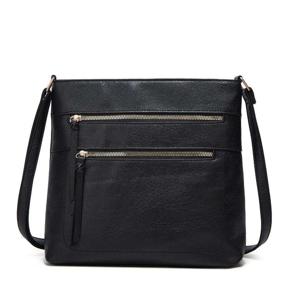 Sac bandoulière femme avec compartiments zippés