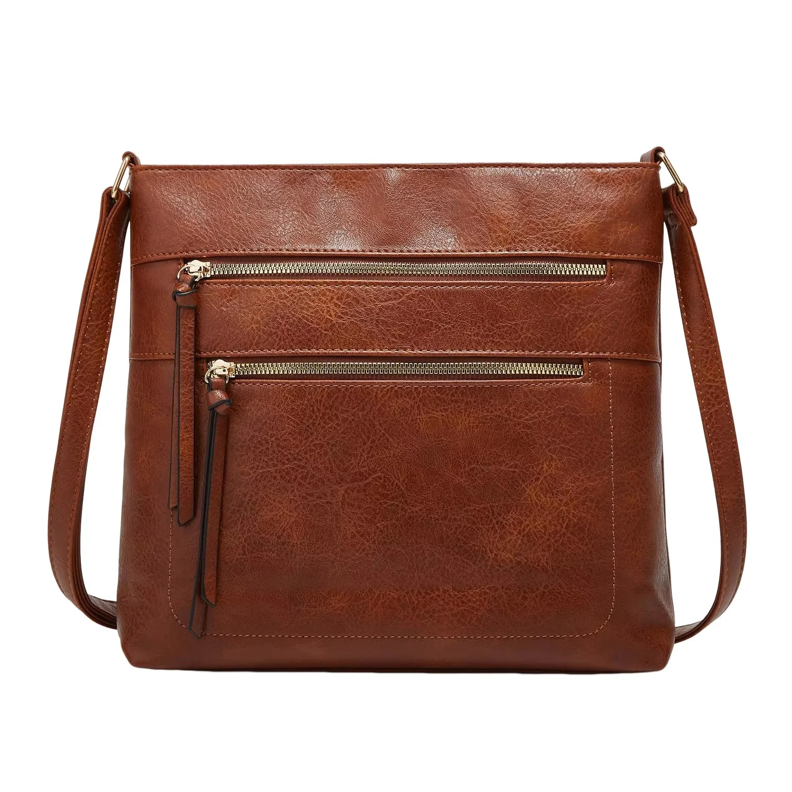 Sac bandoulière femme avec compartiments zippés - Image 2