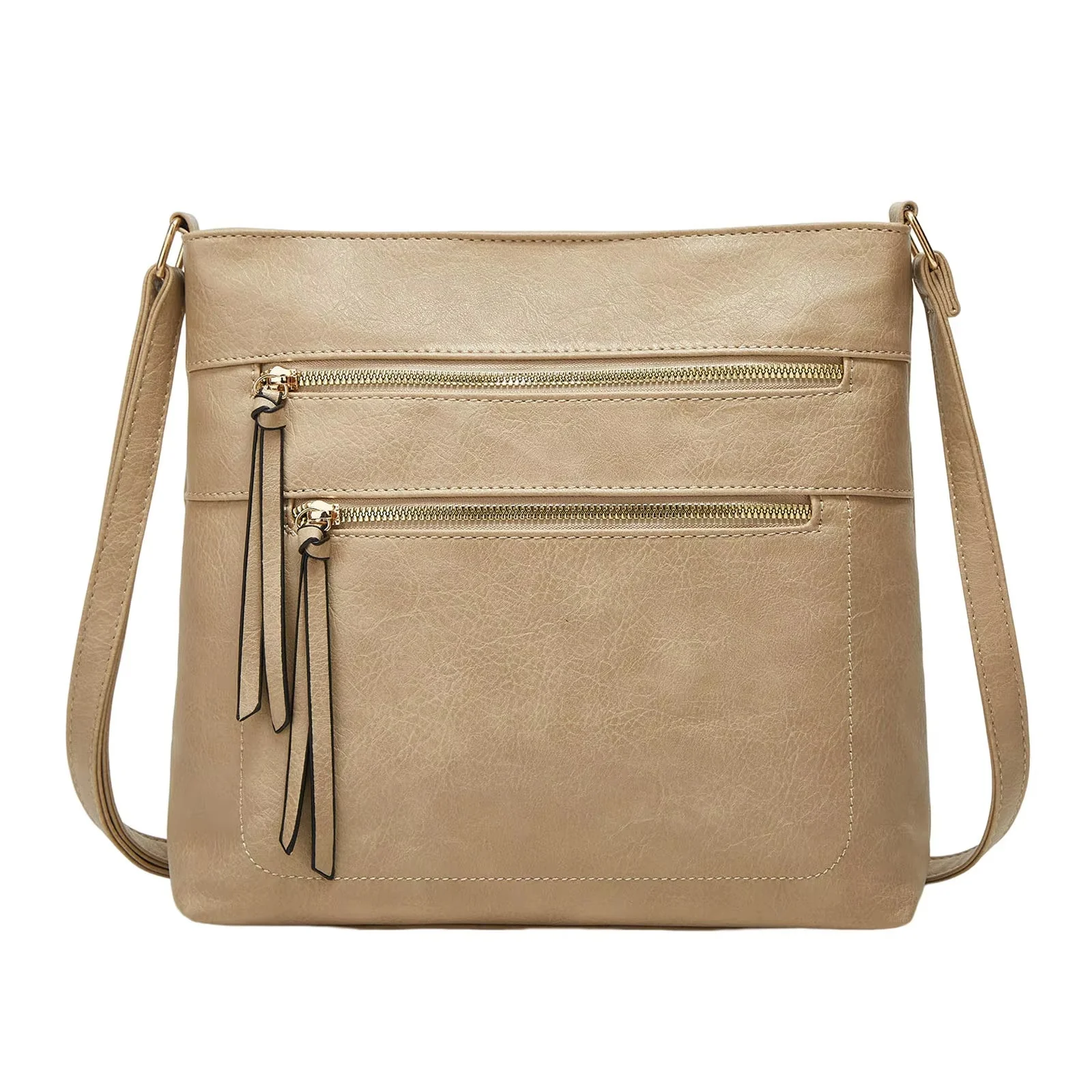 Sac bandoulière femme avec compartiments zippés - Image 3