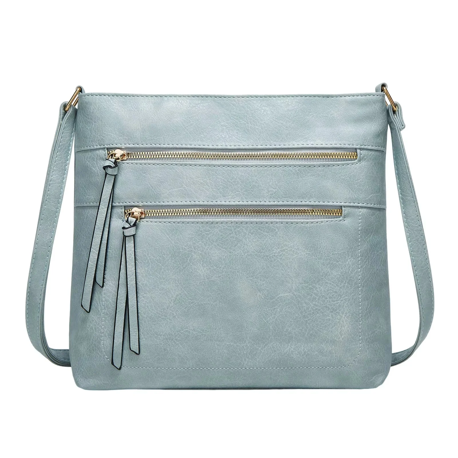 Sac bandoulière femme avec compartiments zippés - Image 4