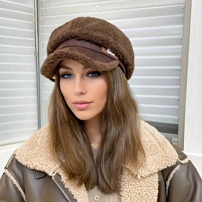 Alexis – Casquette octogonale à visière avec doublure polaire - Image 6