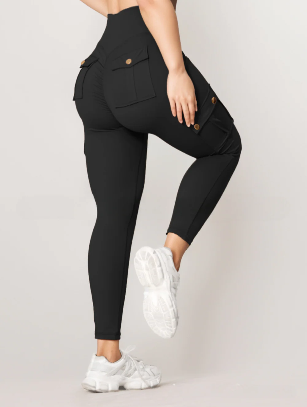 Pantalon taille haute femme multi-poches - Image 14