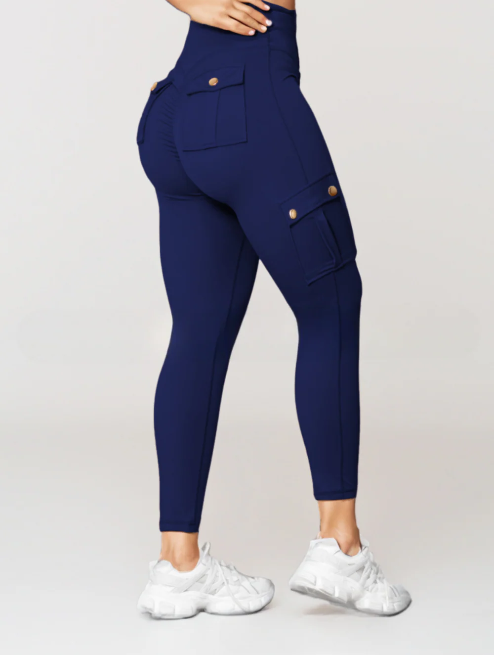 Pantalon taille haute femme multi-poches - Image 4