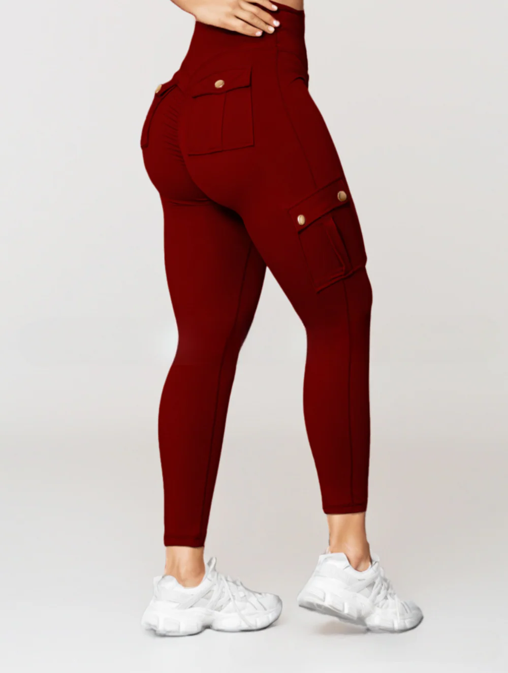 Pantalon taille haute femme multi-poches - Image 5