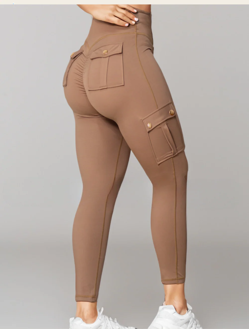 Pantalon taille haute femme multi-poches - Image 6