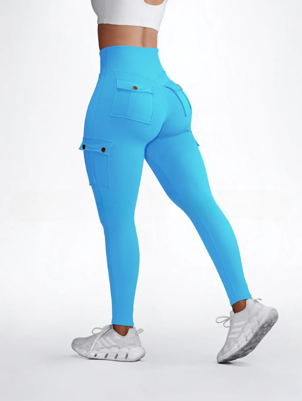 Pantalon taille haute femme multi-poches - Image 7