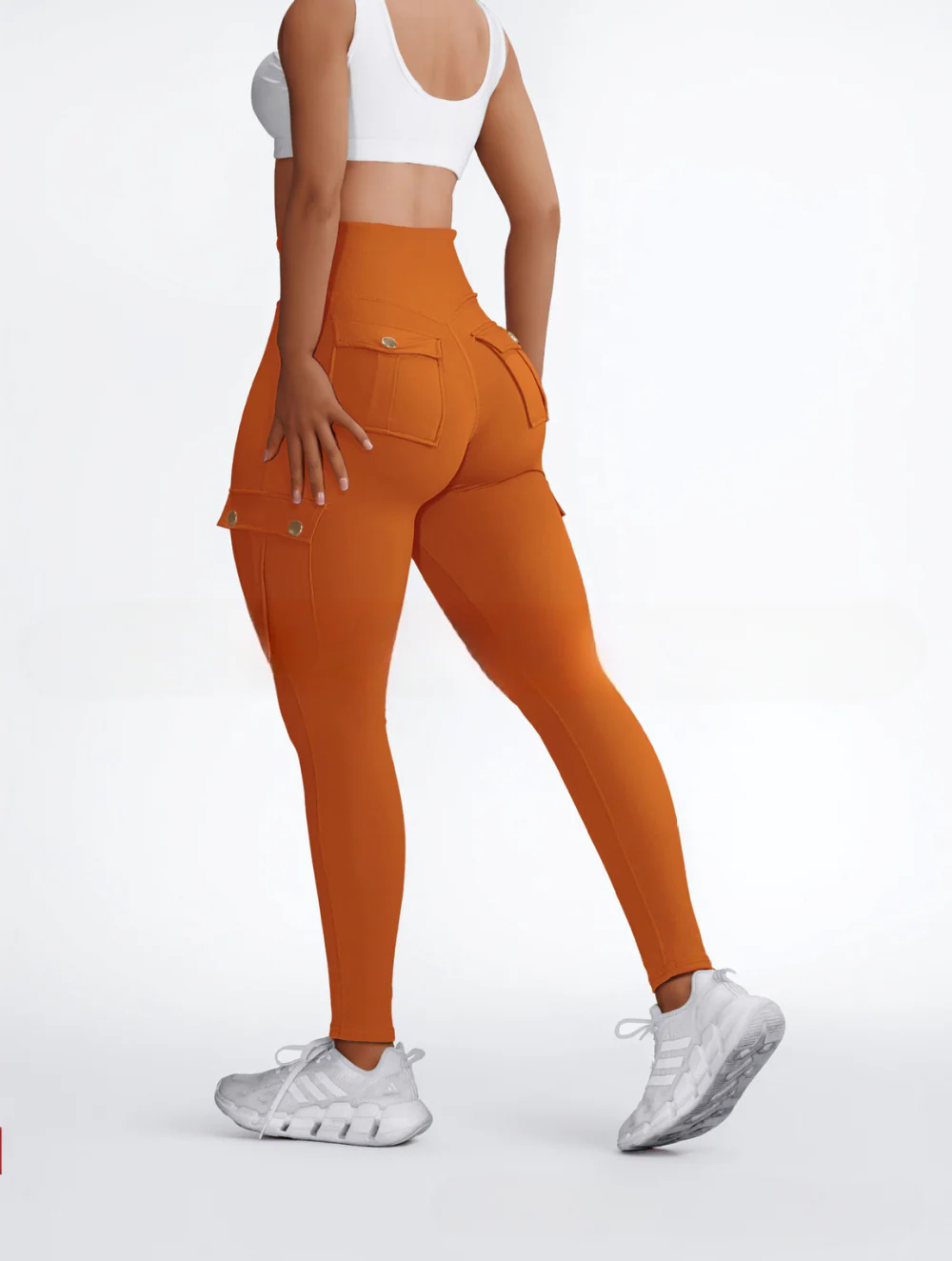 Pantalon taille haute femme multi-poches - Image 9