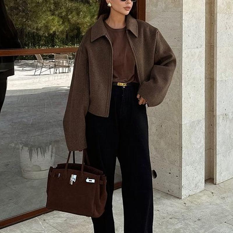 Veste chaude femme à col duvet - Image 2