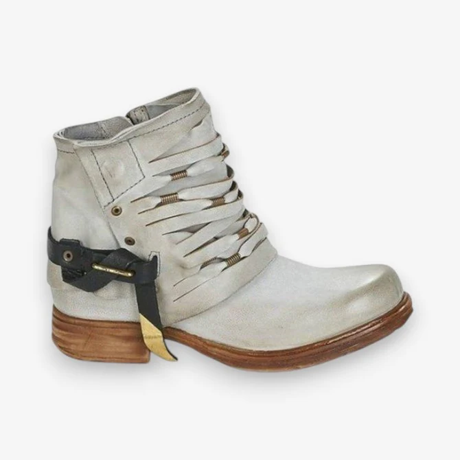 Alora – Chaussures à bout rond avec semelle antidérapante et fermeture éclair latérale - Image 3