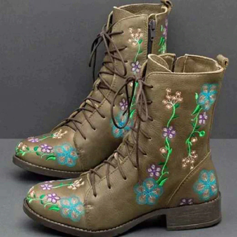 Bottes compensées à lacets élégantes - Image 5