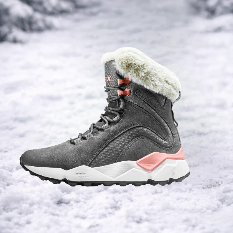 Amanda – Bottines à lacets avec semelle antidérapante et détails en fourrure - Image 7