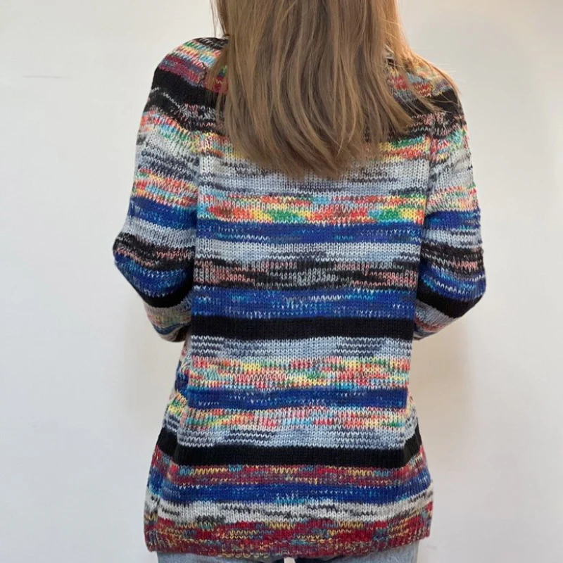 Amara – Gilet ouvert à manches longues, imprimé et poches - Image 5