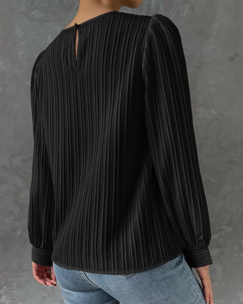 Amara - Chemise femme manches lanternes sophistiquées - Image 7