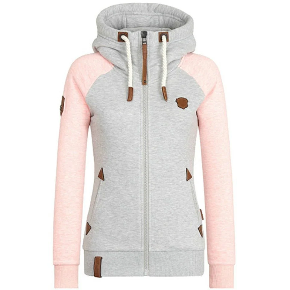 Sweat à capuche zippé femme coupe slim - Image 2