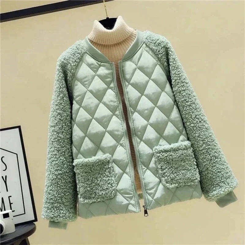 Veste femme zippée ample col rond manches longues - Image 5