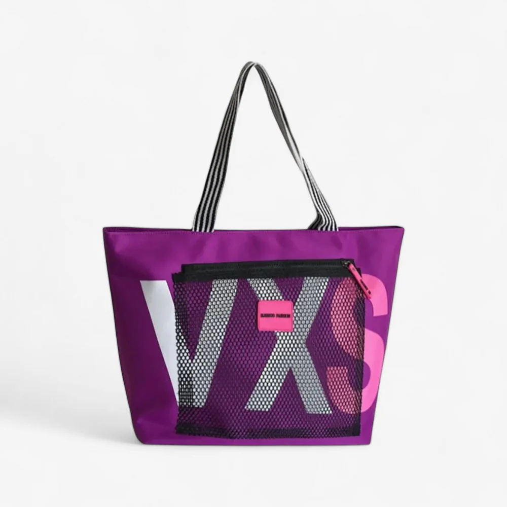 Sac fourre-tout à bandoulière avec zip - Image 2