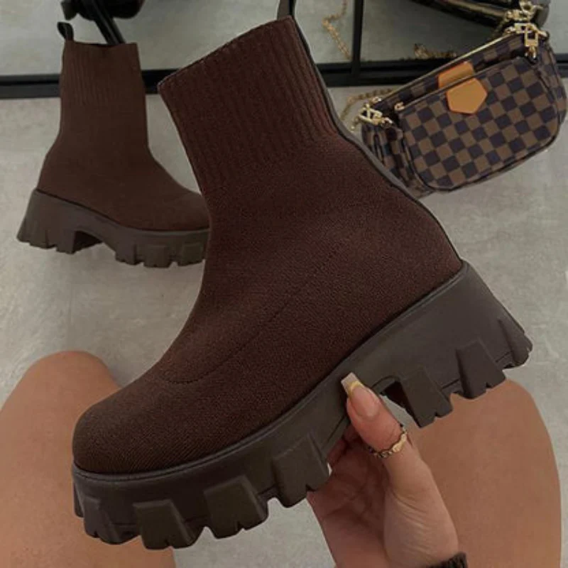 Bottines femme doublées avec semelle antidérapante - Image 8