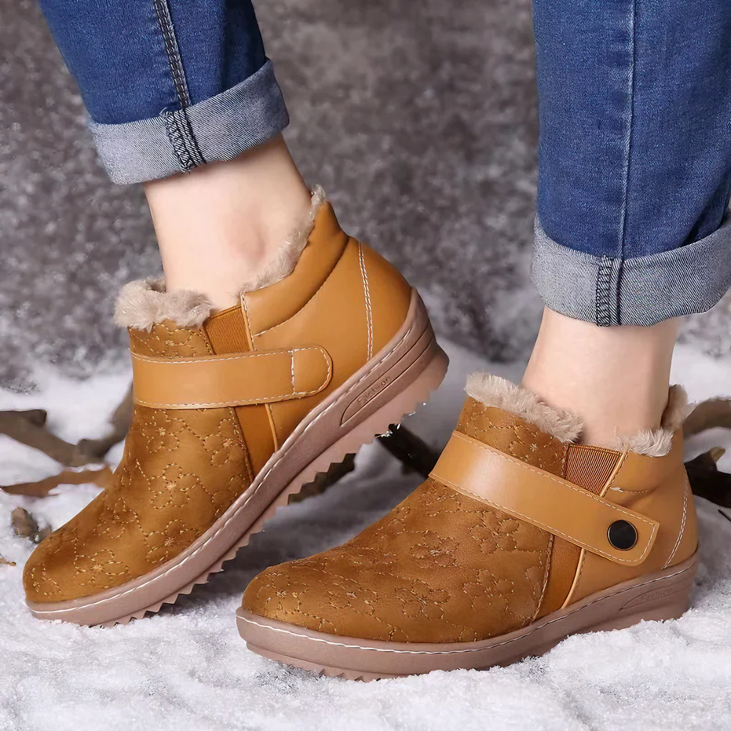 Bottes d'hiver élégantes pour femmes avec semelle antidérapante