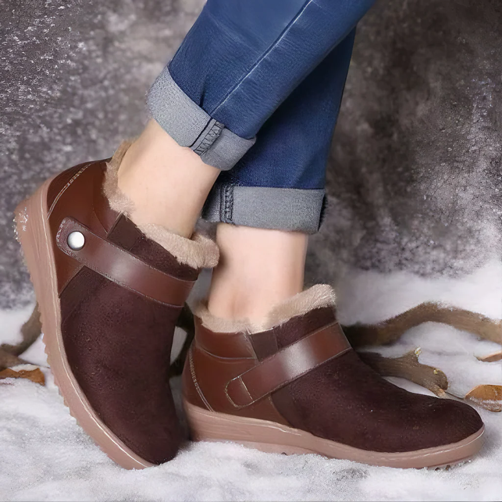 Bottes d'hiver élégantes pour femmes avec semelle antidérapante - Image 2