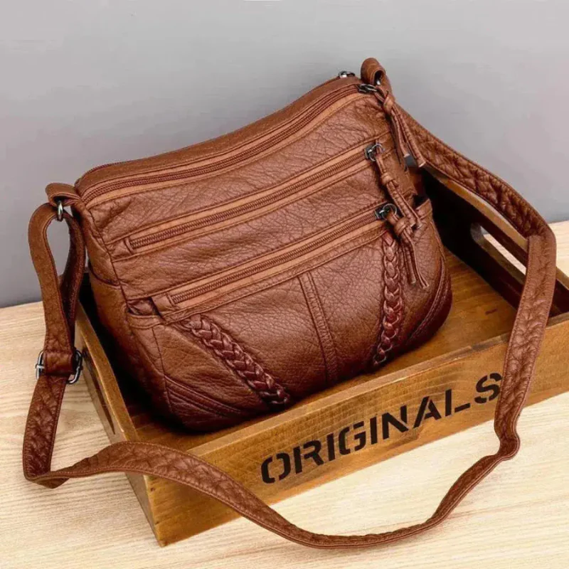 Grand sac avec multiples poches zippées + bandoulière réglable - Image 4