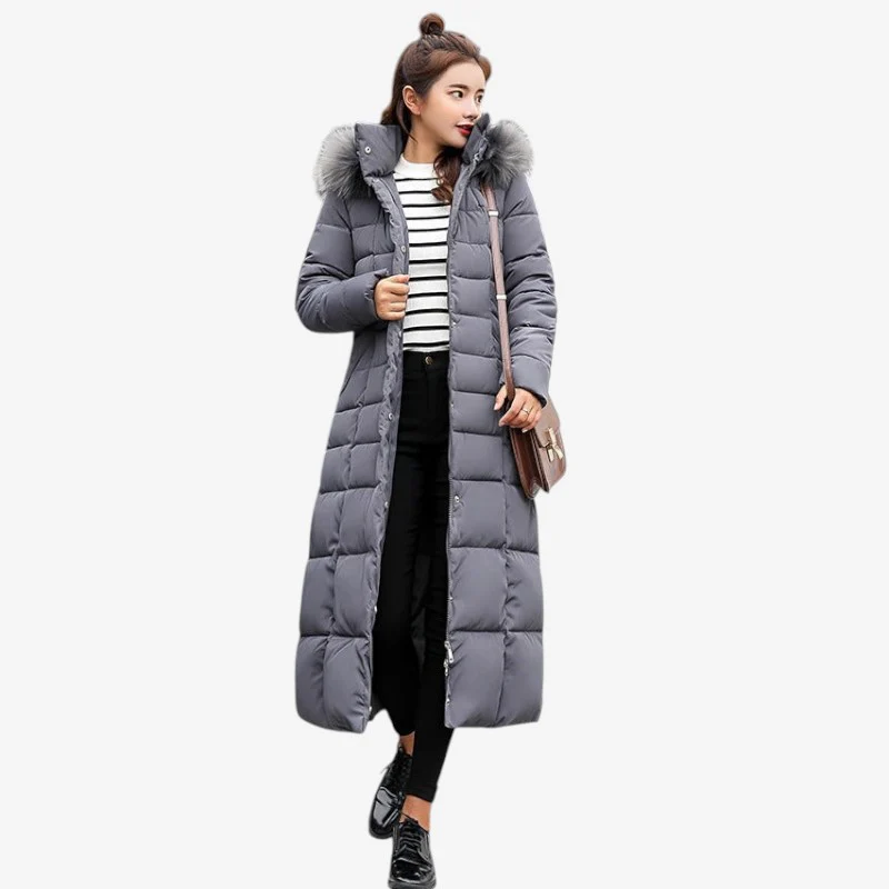 Manteau à capuche coupe ample avec fermeture zippée - Image 4