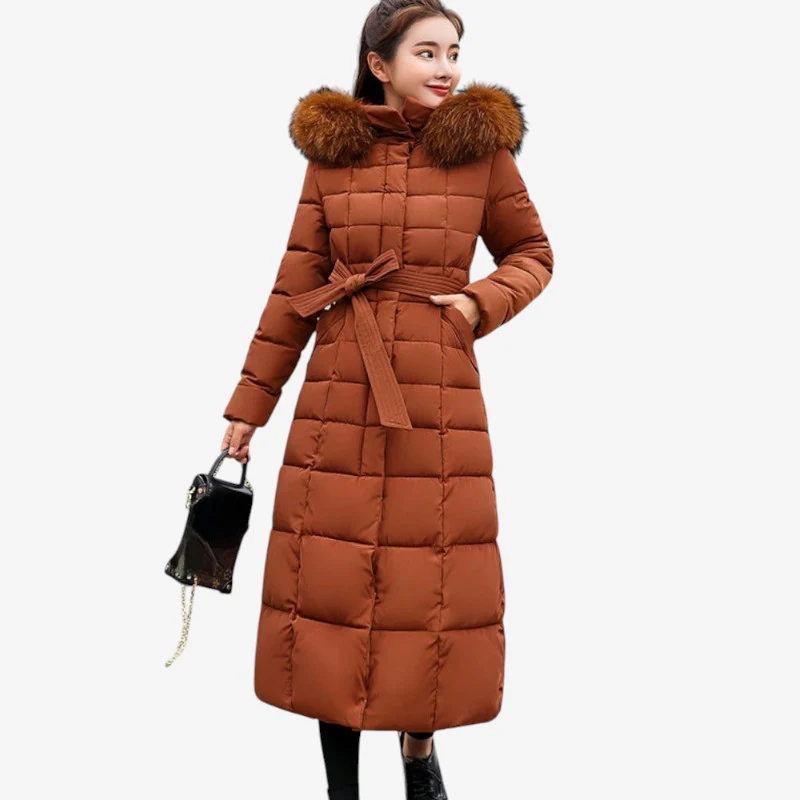 Manteau à capuche coupe ample avec fermeture zippée - Image 5