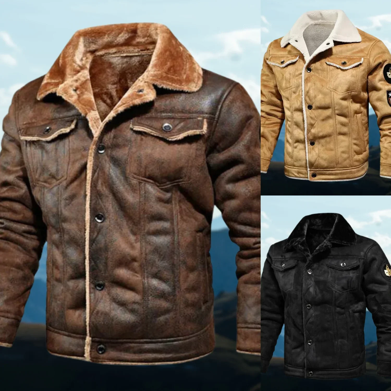 Manteau élégant col rabattable - Image 5